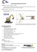 Nouadria-mini-pelle excavatrice cz54